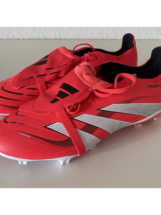 adidas Predator League FoldOver Tongue Firm Ground Lucid Red Soccer Cleats Men 9 main image 12